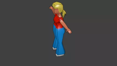 Hot Bikini Girl 3d model