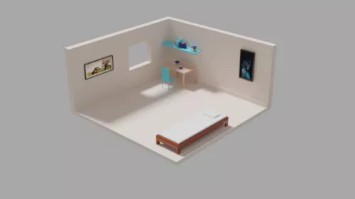 Lowpoly Room 3d model Lowpoly Room 3d model