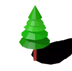 Lowpoly Pine Trees 3d model