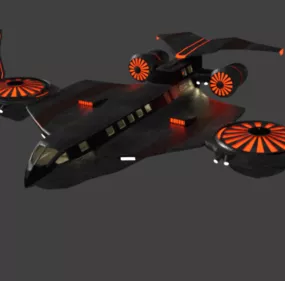 B-320 Spaceship 3d model
