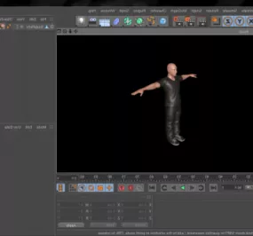 Man In T-pose 3d model
