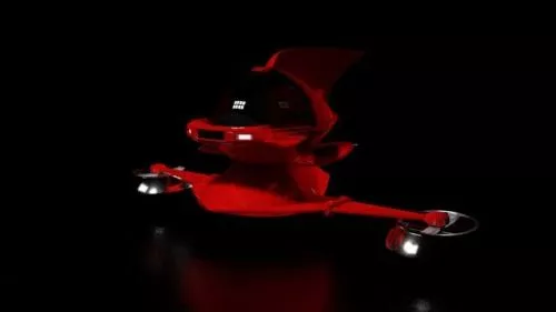 Hydra Spaceship 3d model