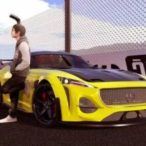 Mercedes Amg Gts Car 3d model