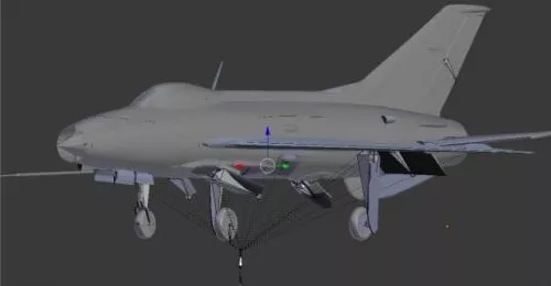 Propeller Monoplane Aircraft 3d model