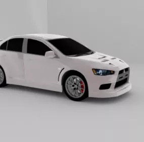 Mitsubishi Lancer Sedan Car 3d model