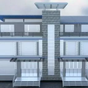 Modern Townhouse V1 3d model