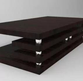 Modern Black Coffee Table 3d model