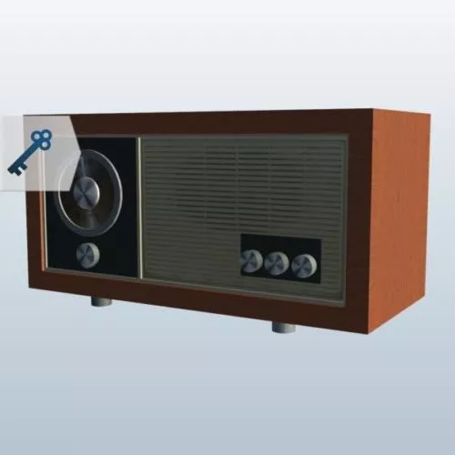 Modern Radio 3d model Modern Radio 3d model