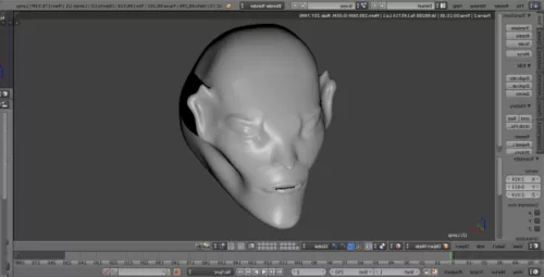 Monster Face 3d model Monster Face 3d model