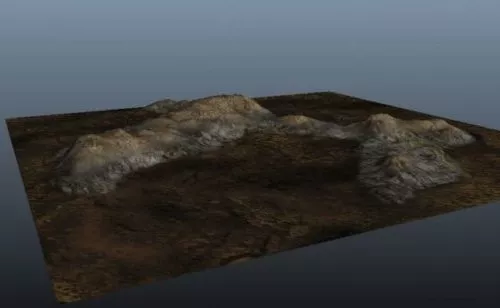 Smoggy Atmosphere Landscape 3d model