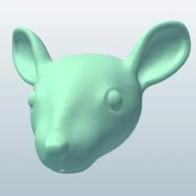 Mouse Head Sculpt 3d model