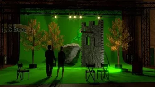 Studio Movie Set Scene 3d model Studio Movie Set Scene 3d model