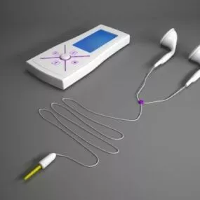 Mp3 Player Set 3d model