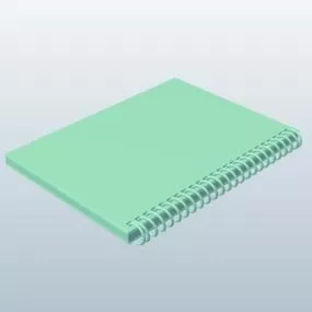 Notebook Lowpoly 3d model