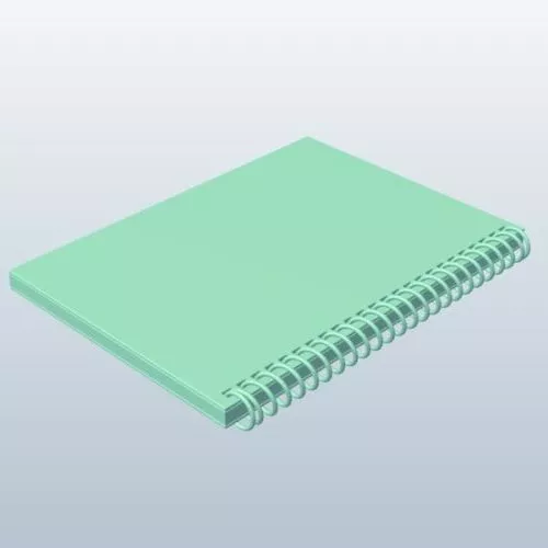 Notebook Lowpoly 3d model Notebook Lowpoly 3d model