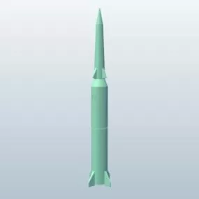 Nuclear Warhead Rocket 3d model