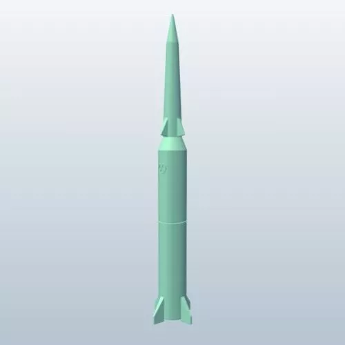 Nuclear Warhead Rocket 3d model Nuclear Warhead Rocket 3d model