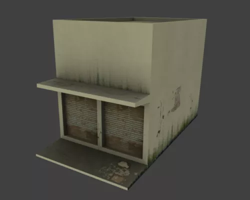 Old Shophouse Building 3d model Old Shophouse Building 3d model