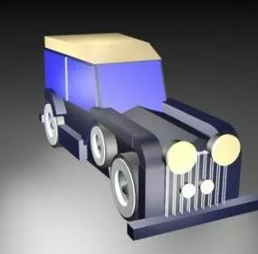 Old Vintage Car V2 3d model