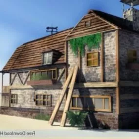 Old Brick House 3d model