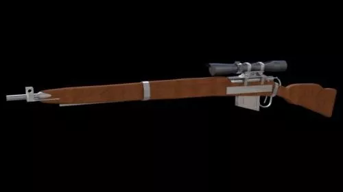 Sw M29 Revolver Gun 3d model