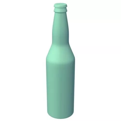 Plastic Water Bottle 350ml 3d model