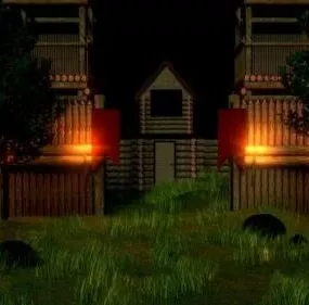 Palisade Trench Building Scene 3d model