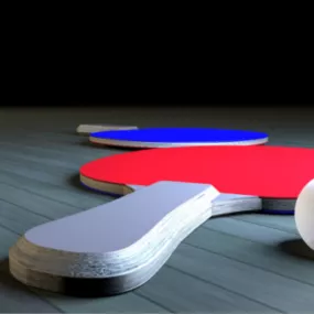 Ping Pong Paddles V1 3d model