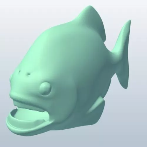 Piranha Fish 3d model Piranha Fish 3d model