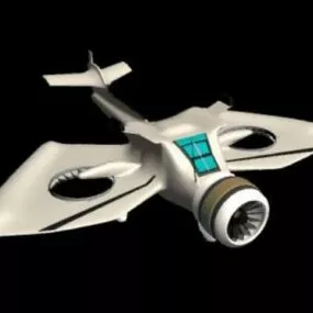 Plane Drone Flying 3d model