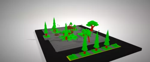 Green Park Design 3d model