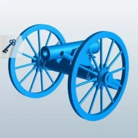 Pounder Howitzer Weapon 3d model