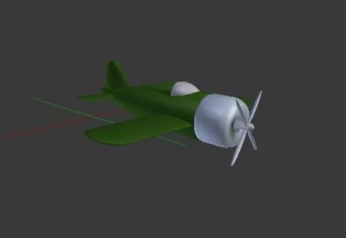 Grey Spaceship Lowpoly 3d model