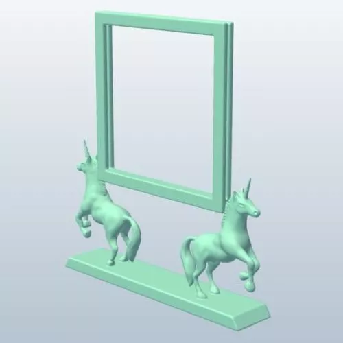 Mirror Ferro With Stand And Frame 3d model
