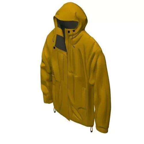 Rain Jacket Yellow 3d model Rain Jacket Yellow 3d model