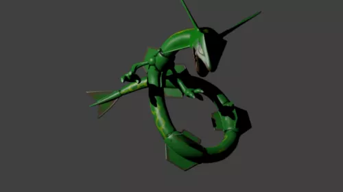 Rayquaza Pokemon Character 3d model Rayquaza Pokemon Character 3d model