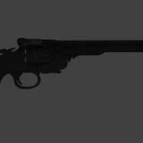 Gun Revolver 45mm 3d model