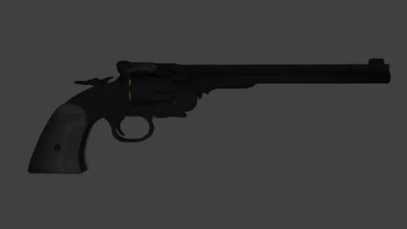 Police Revolver 3d model