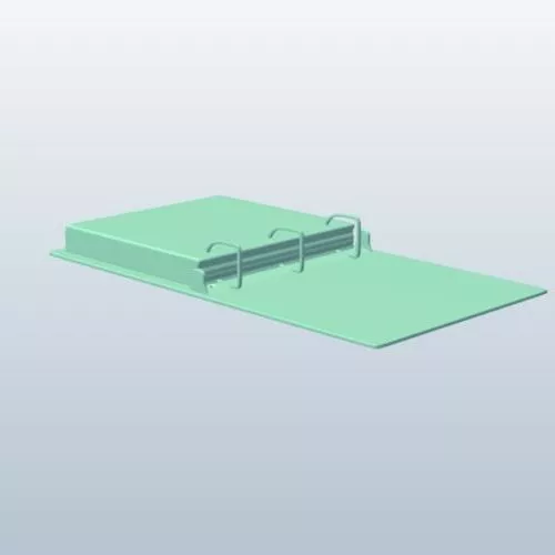 Old Open Book Vintage Paper 3d model