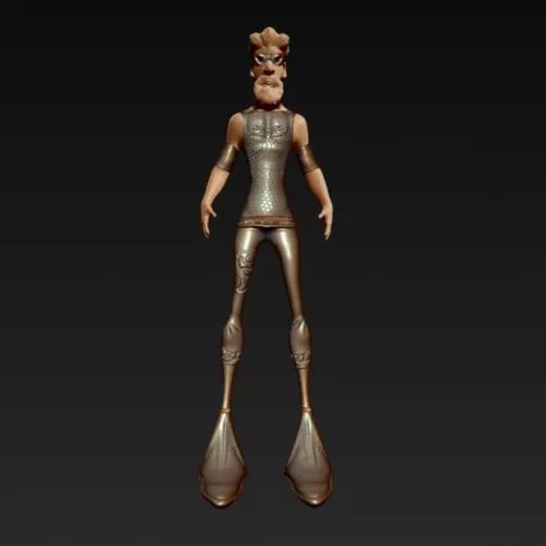 Tom Hanks Cartoon Character Rigged 3d model