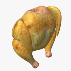 Rotisserie Chicken Food 3d model