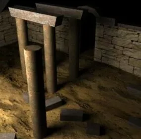 Ancient Ruins Building 3d model