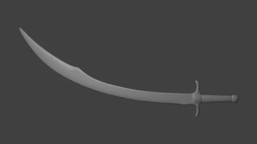 Scimitar Backsword 3d model Scimitar Backsword 3d model