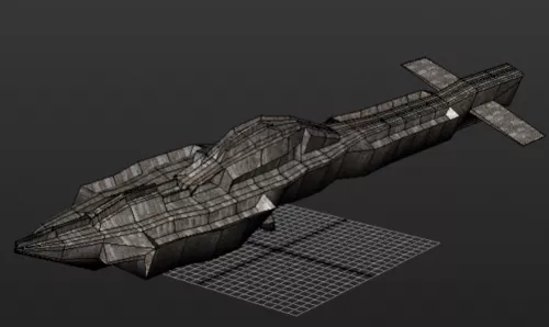 Galaxy Starblaster Spaceship 3d model