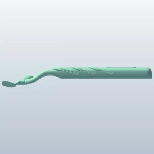Shaving Razor 3 Blades 3d model Shaving Razor 3 Blades 3d model