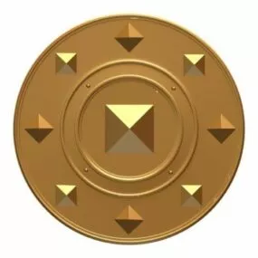 Gold Shield 3d model