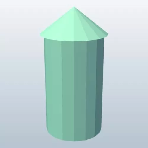 Silo Building 3d model Silo Building 3d model