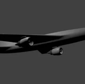 Simple Jet Plane Aircraft 3d model