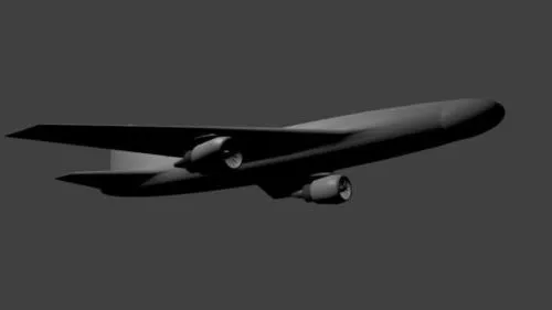 Futuristic Combat Jet 3d model