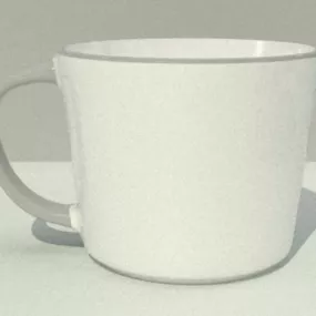 Elegant Mug Cup 3d model